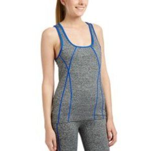 NWT Universal Fashion Gray & Royal Blue Yoga Top S